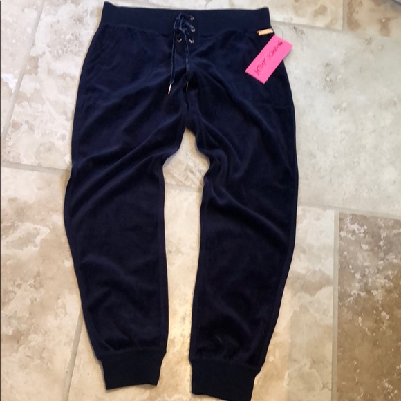 Betsey Johnson Pants - Betsey Johnson velvet joggers, NWT size M